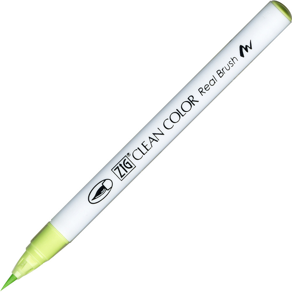 Zig Clean Color Real Brush Pen - Kuretake - 045, Pale Green