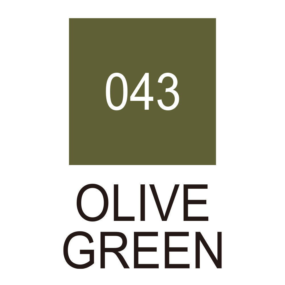 Pisak pędzelkowy Zig Clean Color Real Brush - Kuretake - 043, Olive Green