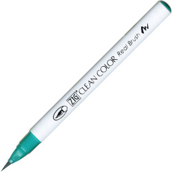 Zig Clean Color Real Brush Pen - Kuretake - 042, Turquoise Green