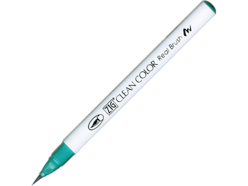 Pisak pędzelkowy Zig Clean Color Real Brush - Kuretake - 042, Turquoise Green