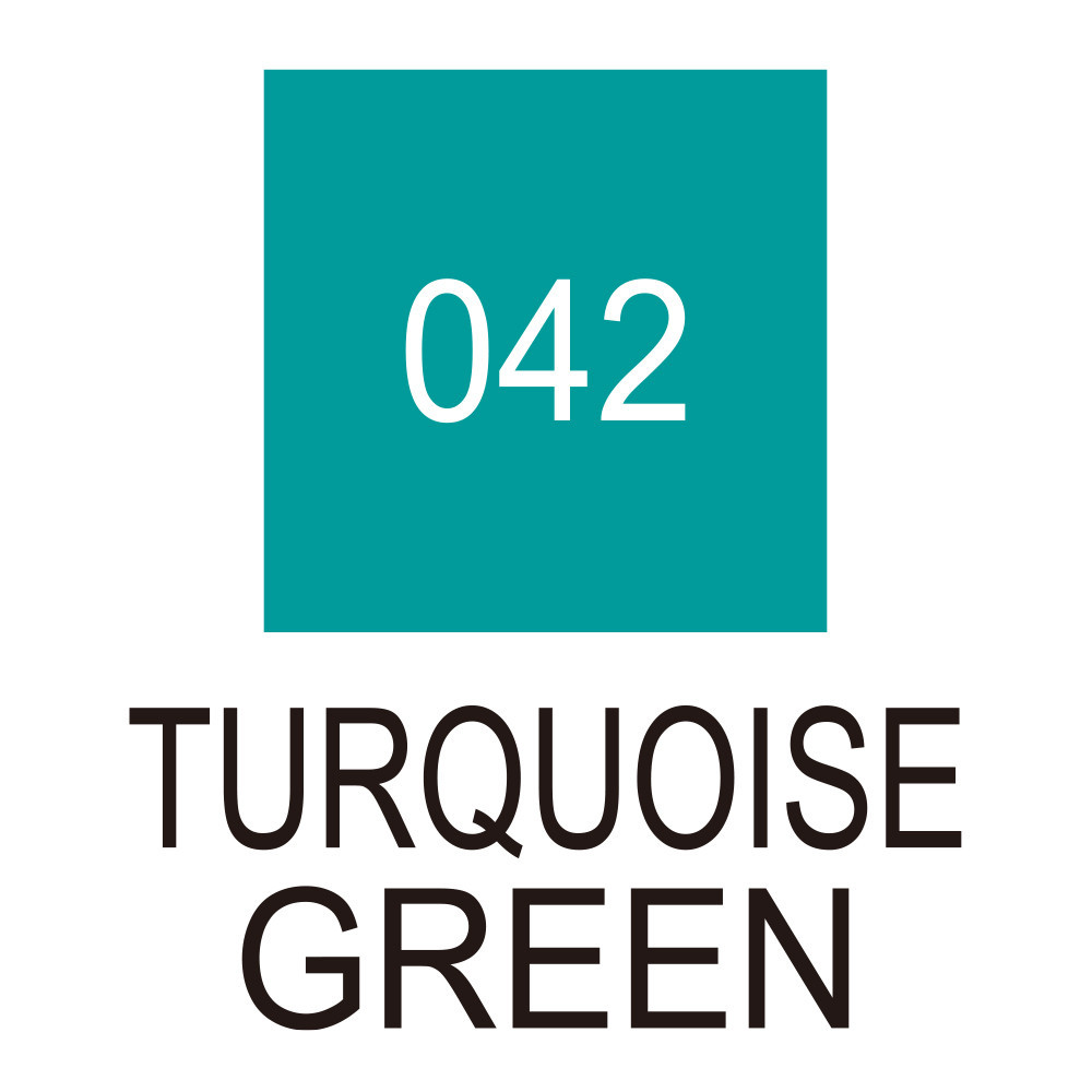 Pisak pędzelkowy Zig Clean Color Real Brush - Kuretake - 042, Turquoise Green