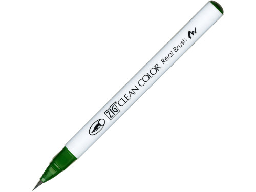 Pisak pędzelkowy Zig Clean Color Real Brush - Kuretake - 040, Green