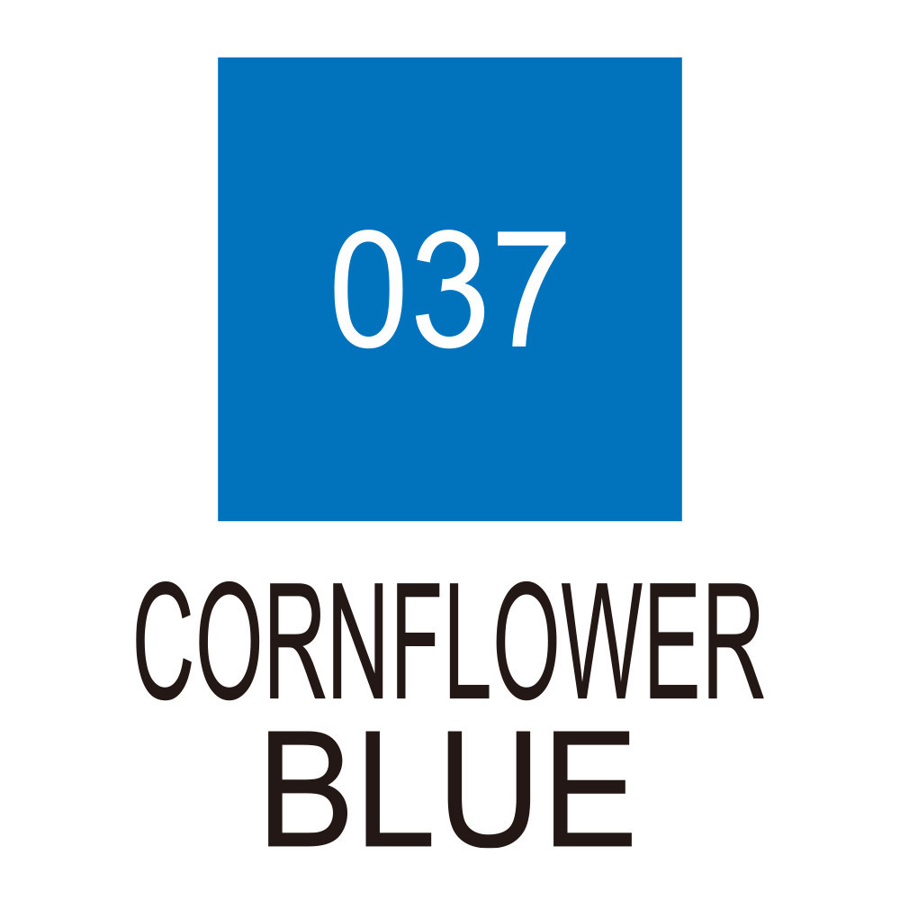 Zig Clean Color Real Brush Pen - Kuretake - 037, Cornflower Blue