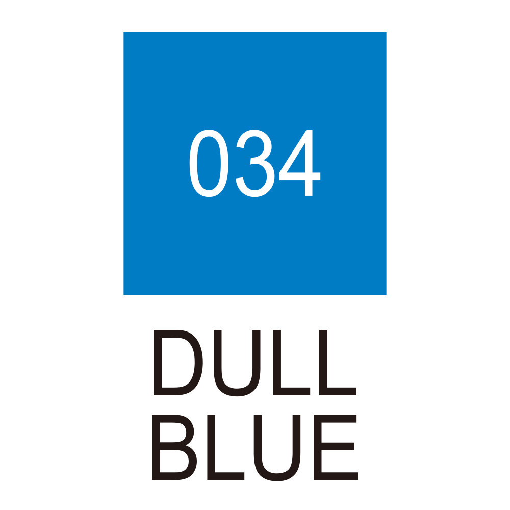 Pisak pędzelkowy Zig Clean Color Real Brush - Kuretake - 034, Dull Blue