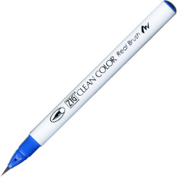 Zig Clean Color Real Brush Pen - Kuretake - 032, Persian Blue
