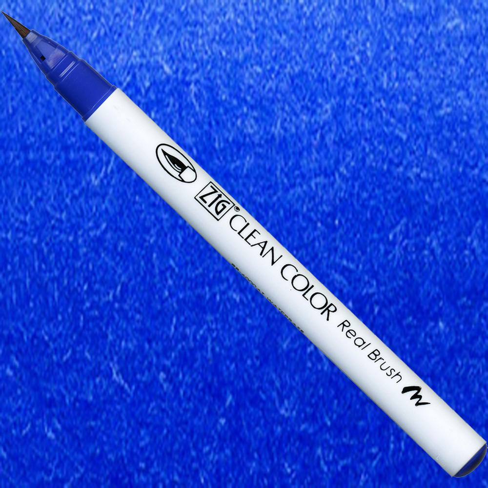 Pisak pędzelkowy Zig Clean Color Real Brush - Kuretake - 030, Blue