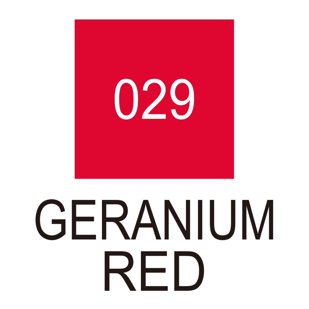 Pisak pędzelkowy Zig Clean Color Real Brush - Kuretake - 029, Geranium Red