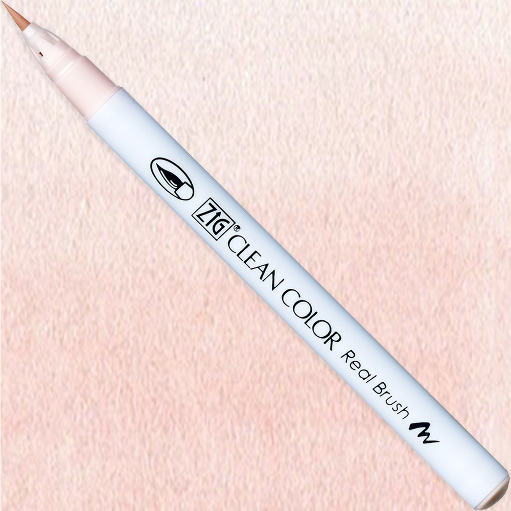 Zig Clean Color Real Brush Pen - Kuretake - 028, Pale Pink