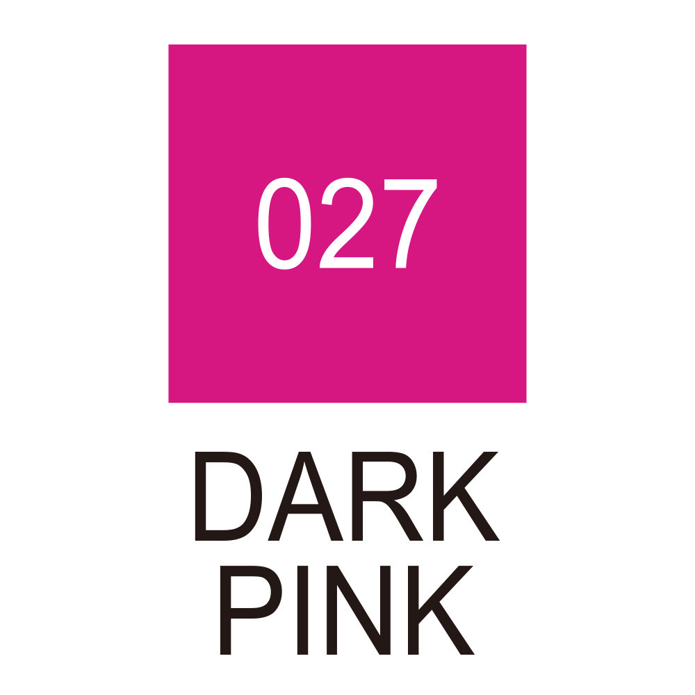 Pisak pędzelkowy Zig Clean Color Real Brush - Kuretake - 027, Dark Pink