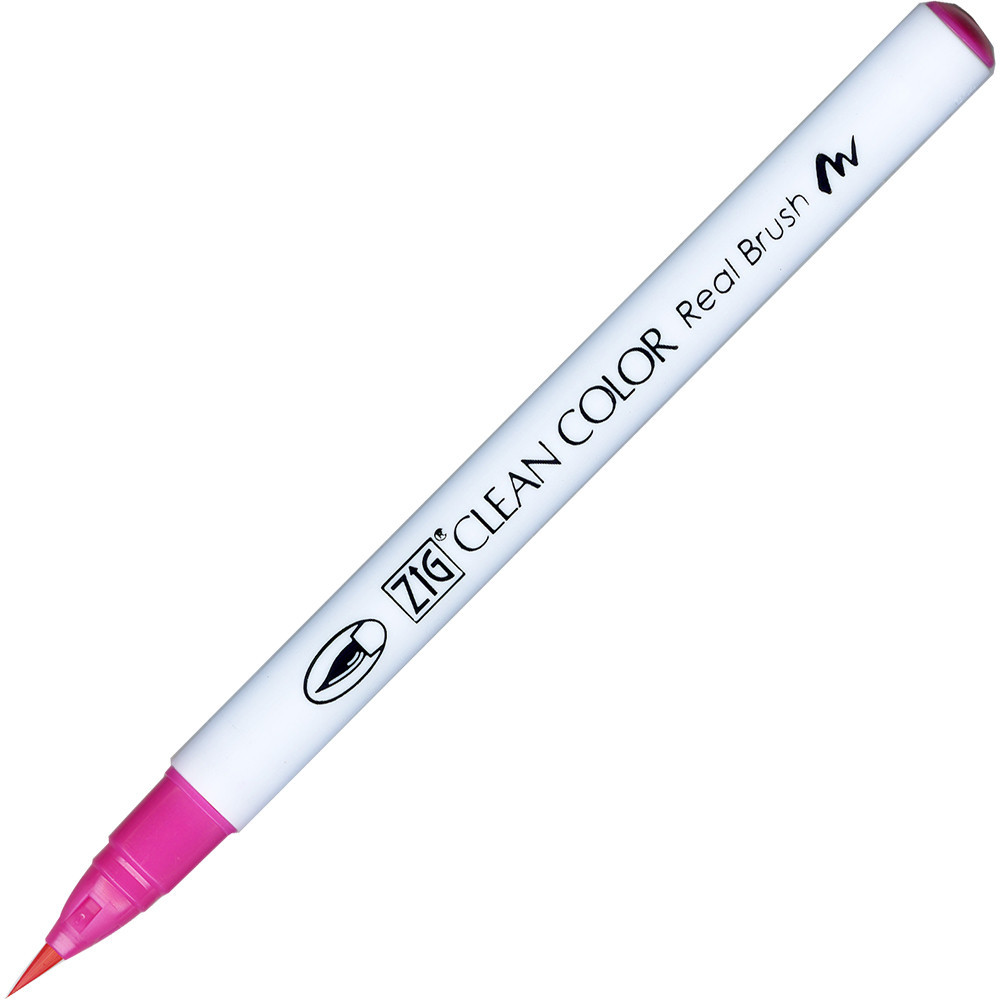 Zig Clean Color Real Brush Pen - Kuretake - 025, Pink