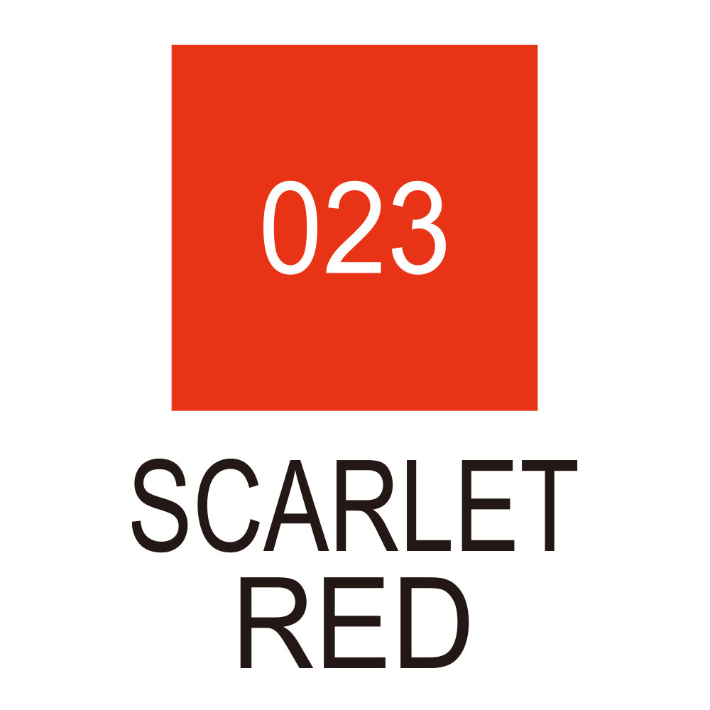Zig Clean Color Real Brush Pen - Kuretake - 023, Scarlet Red
