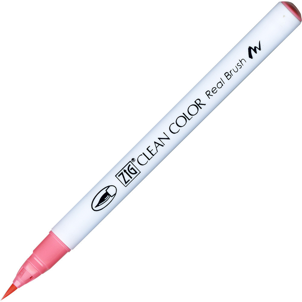 Zig Clean Color Real Brush Pen - Kuretake - 021, Light Carmine