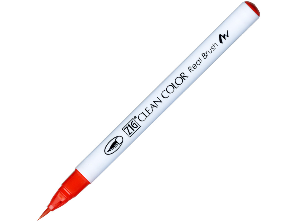 Zig Clean Color Real Brush Pen - Kuretake - 020, Red