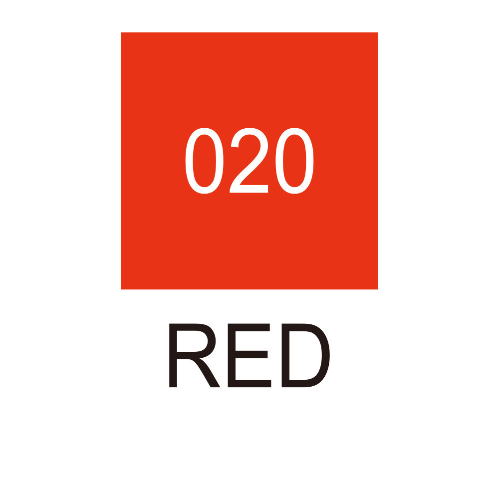 Pisak pędzelkowy Zig Clean Color Real Brush - Kuretake - 020, Red
