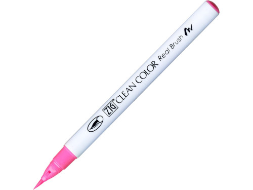 Zig Clean Color Real Brush Pen - Kuretake - 003, Fluorescent Pink