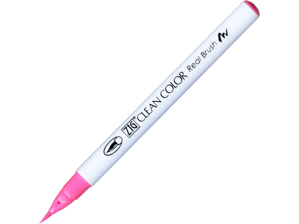 Pisak pędzelkowy Zig Clean Color Real Brush - Kuretake - 003, Fluorescent Pink