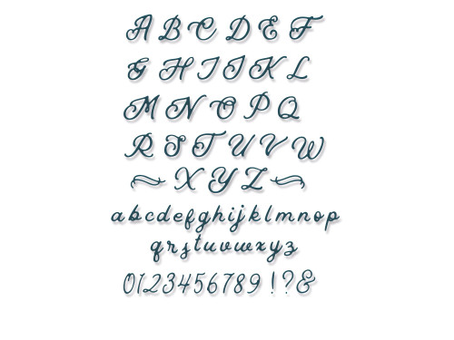 Thinlits cutting die - Sizzix - Scripted Alphabet
