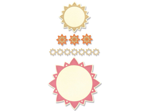 Thinlits cutting dies set - Sizzix - Geo Frames & Borders, 10 pcs.