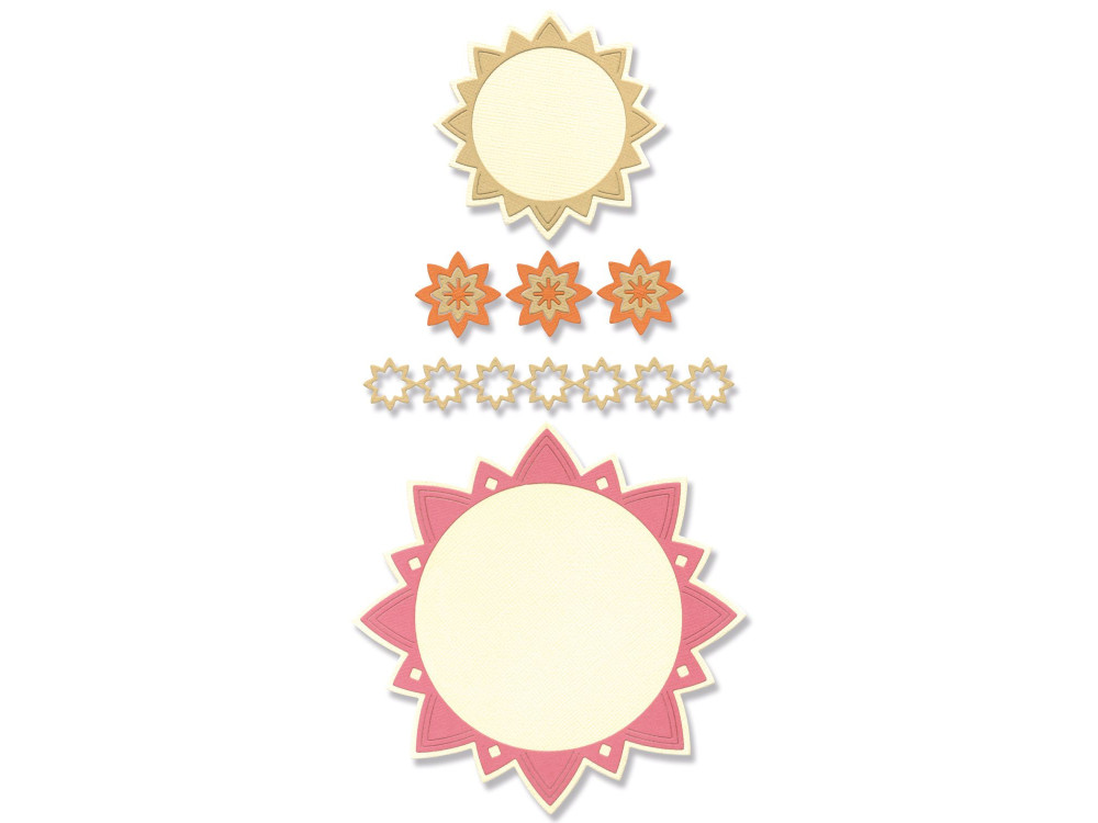 Thinlits cutting dies set - Sizzix - Geo Frames & Borders, 10 pcs.