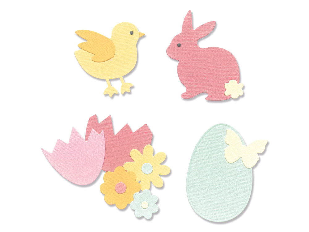 Thinlits cutting dies set - Sizzix - Basic Easter Shapes, 11 pcs.