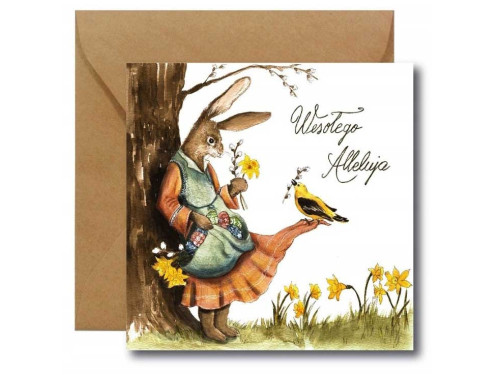 Greeting card - Hi Little - Wesołego Alleluja, 14,5 x 14,5 cm