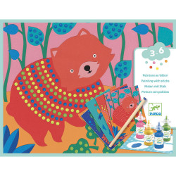Art set for kids, painting with stick - Djeco