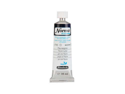 Norma Blue water-mixable oil paint - Schmincke - 706, Payne's Grey, 35 ml