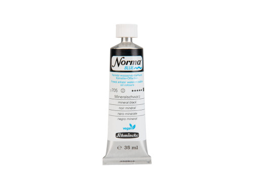 Farba olejna Norma Blue - Schmincke - 705, Mineral Black, 35 ml
