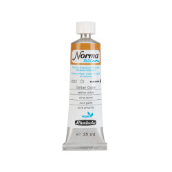 Norma Blue water-mixable oil paint - Schmincke - 602, Yellow Ochre, 35 ml