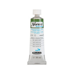 Norma Blue water-mixable oil paint - Schmincke - 519, Natural Green Earth, 35 ml