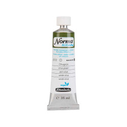 Norma Blue water-mixable oil paint - Schmincke - 512, Olive Green, 35 ml