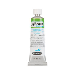 Norma Blue water-mixable oil paint - Schmincke - 510, Permanent Yellowish Green, 35 ml