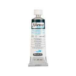 Norma Blue water-mixable oil paint - Schmincke - 500, Phthalo Green, 35 ml