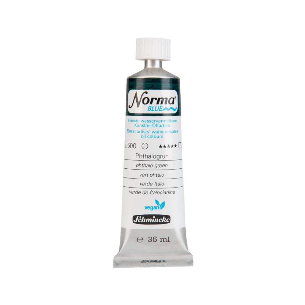 Farba olejna Norma Blue - Schmincke - 500, Phthalo Green, 35 ml