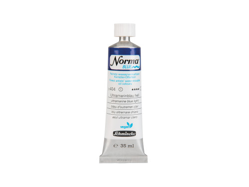 Norma Blue water-mixable oil paint - Schmincke - 404, Ultramarine Blue Light, 35 ml