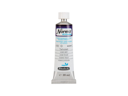 Norma Blue water-mixable oil paint - Schmincke - 352, Violet Dark, 35 ml