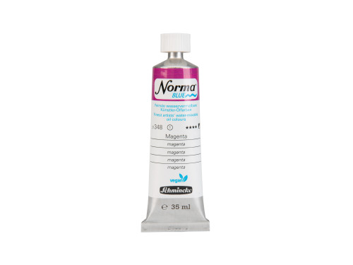 Norma Blue water-mixable oil paint - Schmincke - 348, Magenta, 35 ml