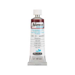 Norma Blue water-mixable oil paint - Schmincke - 346, Ruby Red, 35 ml