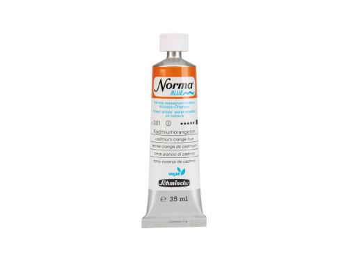 Norma Blue water-mixable oil paint - Schmincke - 301, Cadmium Orange Hue, 35 ml