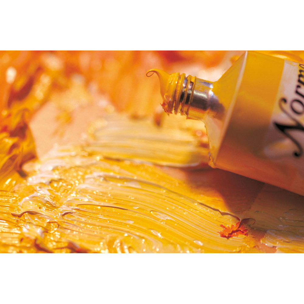 Norma Blue water-mixable oil paint - Schmincke - 248, Indian Yellow, 35 ml