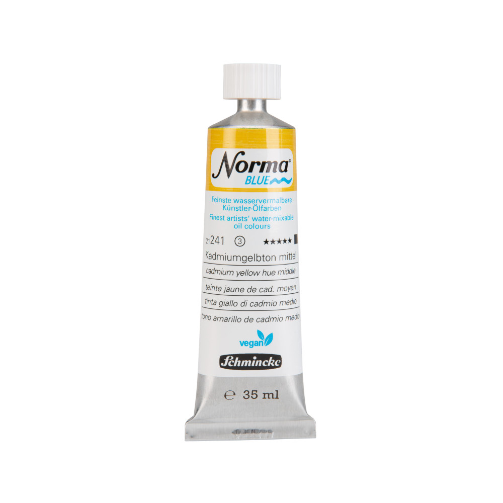 Norma Blue water-mixable oil paint - Schmincke - 241, Cadmium Yellow Hue Medium, 35 ml
