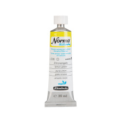 Norma Blue water-mixable oil paint - Schmincke - 236, Lemon Yellow, 35 ml