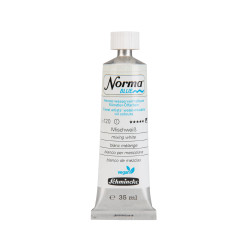 Norma Blue water-mixable oil paint - Schmincke - 120, Mixing White, 35 ml