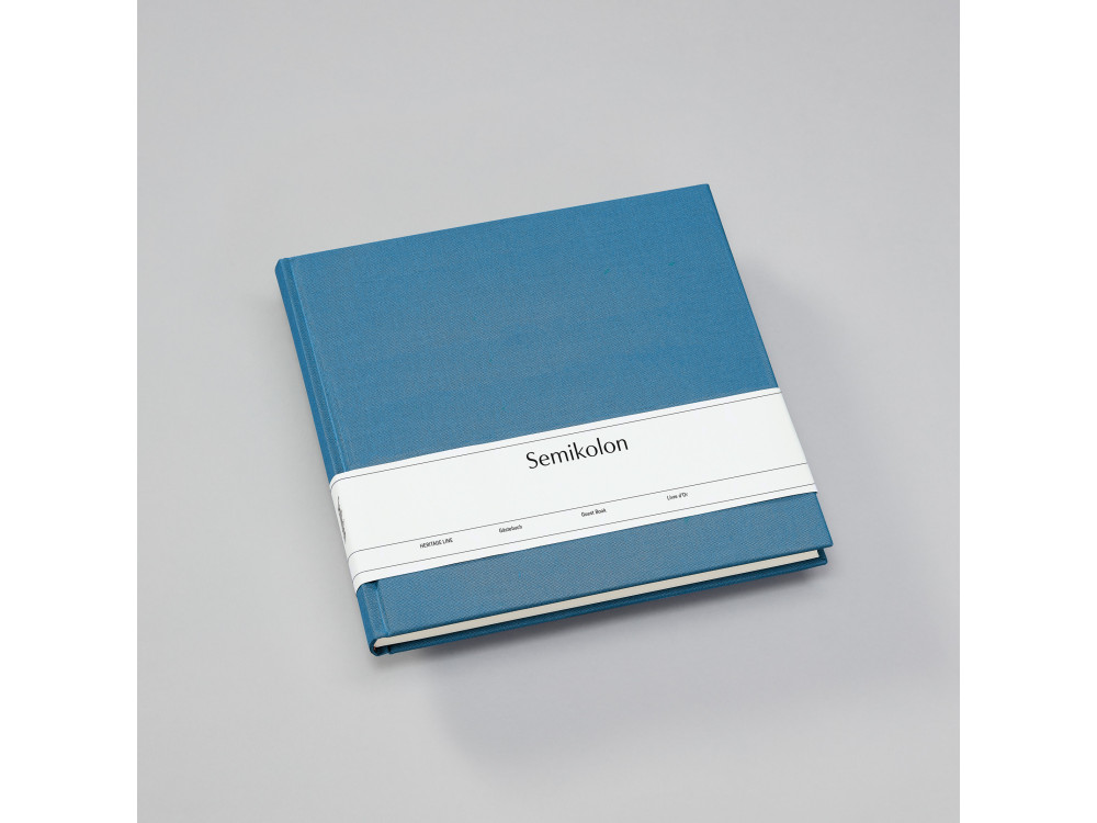 Księga gości Heritage Line - Semikolon - Azzurro, 180 stron