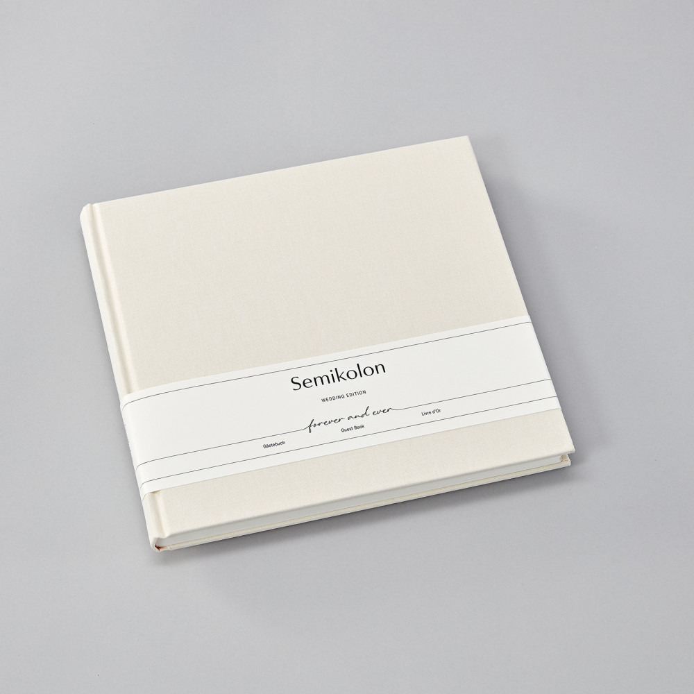 Księga gości Heritage Line, Wedding Edition - Semikolon - Chamois, 180 stron