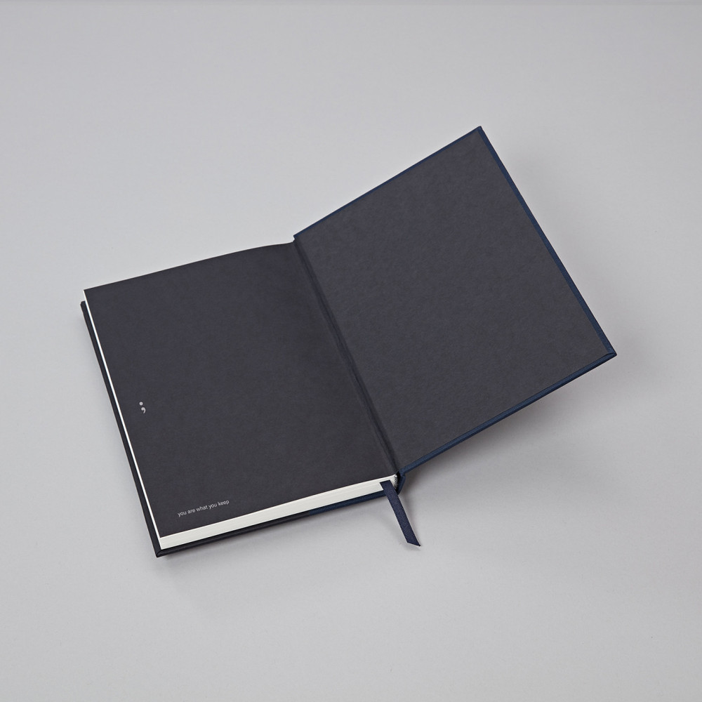 Notebook Natural Affair, A5 - Semikolon - Midnight, plain, 176 pages