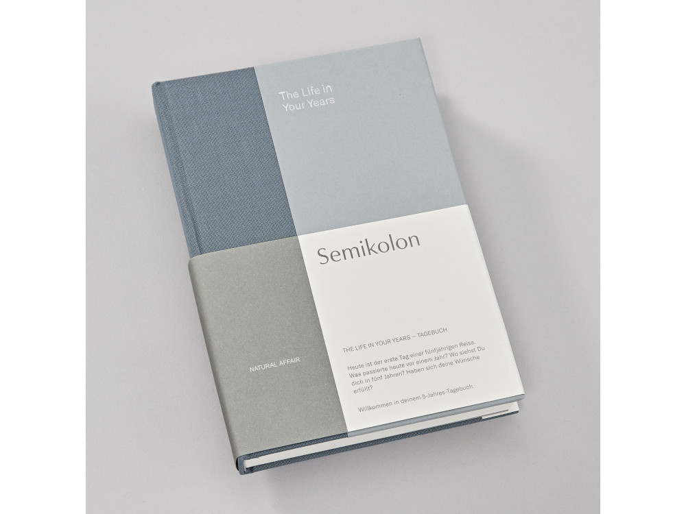5 year diary The Life in Your Years, A5 - Semikolon - Sea Salt