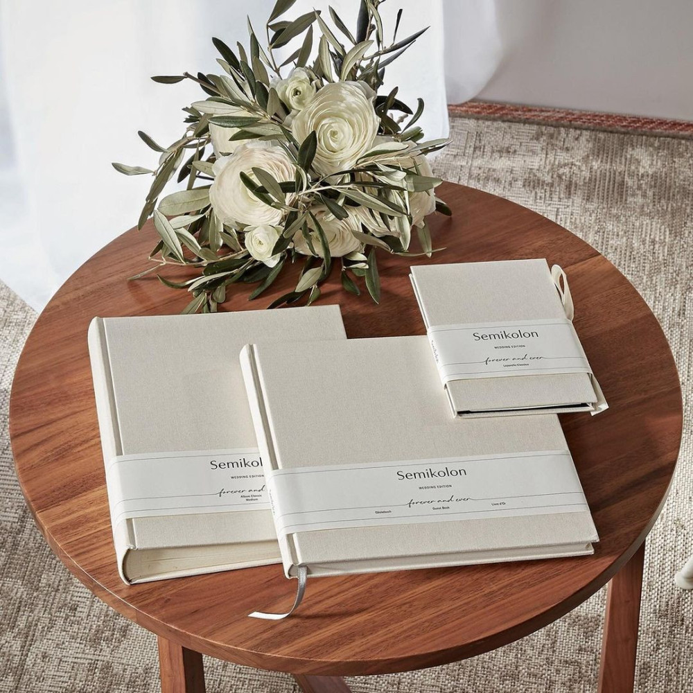 Guest book Heritage Line, Wedding Edition - Semikolon - Chamois, 180 pages