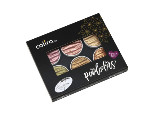 Zestaw akwareli, Lisi - Coliro Pearl Colors - 6 kolorów