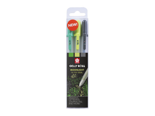 Set of Gelly Roll Moonlight pen set - Sakura - Botanic, 3 pcs.